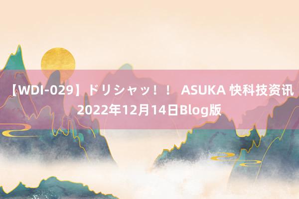 【WDI-029】ドリシャッ！！ ASUKA 快科技资讯2022年12月14日Blog版